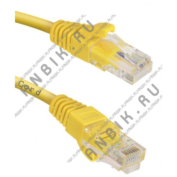 Cabeus PC-UTP-RJ45-Cat.5e-0.3m-YL Патч-корд U/UTP, категория 5е, 2xRJ45/8p8c, неэкранированный, желтый, PVC, 0.3м