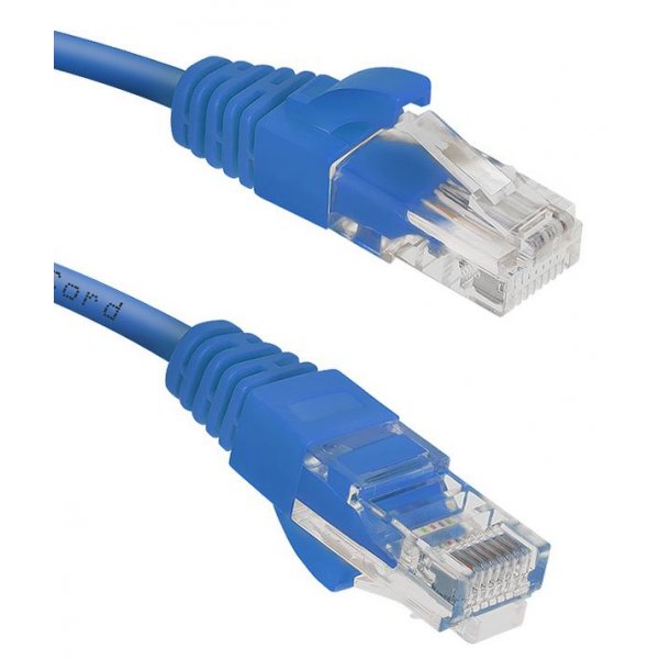 Cabeus PC-UTP-RJ45-Cat.6-0.3m-BL Патч-корд UTP, категория 6, 0.3 м, неэкранированный, синий