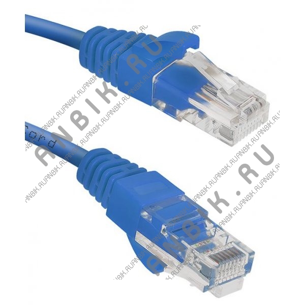 Cabeus PC-UTP-RJ45-Cat.6-0.5m-BL Патч-корд UTP, категория 6, 0.5 м, неэкранированный, синий