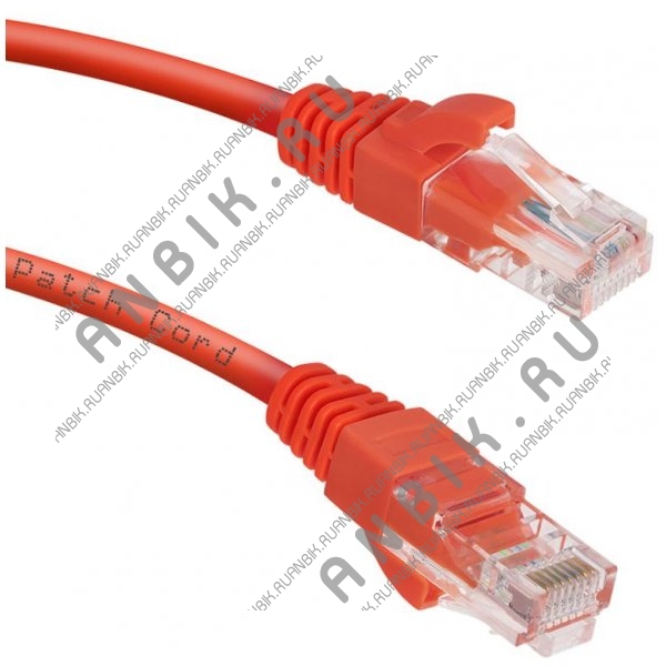 Cabeus PC-UTP-RJ45-Cat.6-0.3m-RD Патч-корд UTP, категория 6, 0.3 м, неэкранированный, красный