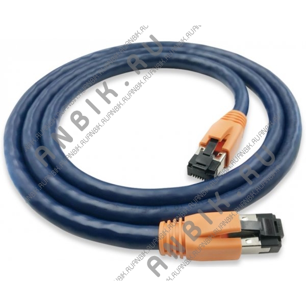 Cabeus PC-SSTP-RJ45-Cat.8-5m-LSZH Патч-корд S/FTP, категория 8 (40G, 2000 MHz), 2xRJ45/8p8c, экранированный, синий, LSZH, 5 м