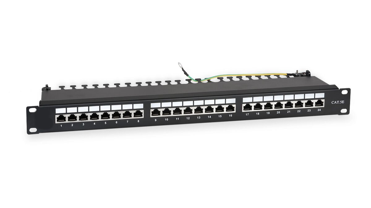RC19 PPL-24-Cat.5e-SH-Dual IDC Патч-панель 19(1U), 24 порта RJ-45 полностью экранированная, категория 5e, Dual IDCPPL-24-Cat.5e-SH-Dual фото