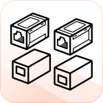 Проходной адаптер RJ45