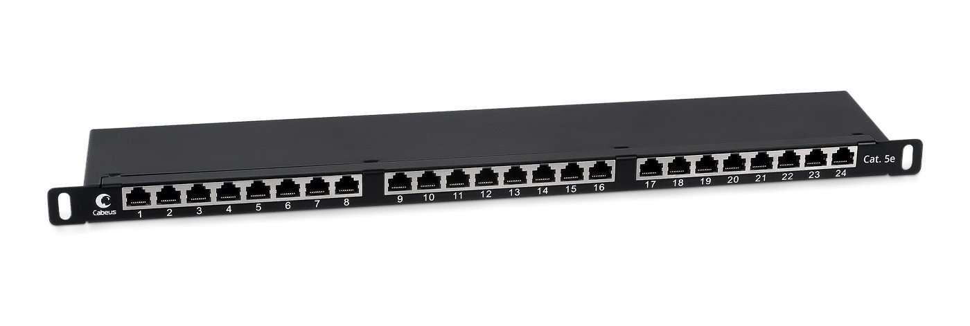 Cabeus PLHD-24-Cat.5e-SH-Dual-0,5U Патч-панель высокой плотности 19 (0,5U), 24 порта RJ-45, категория 5e, полностью экранированная, Dual IDC фото 7