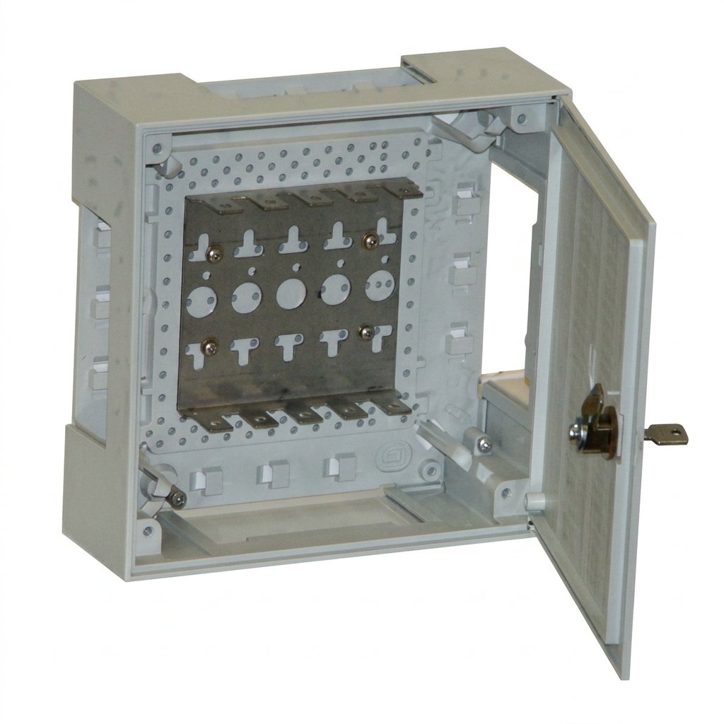 6406 1 015-20 KRONE KRONECTION BOX II, на 50 пар, с монтажным хомутом 2/10, дверь с поворотным запором6406 1 015-20 фото