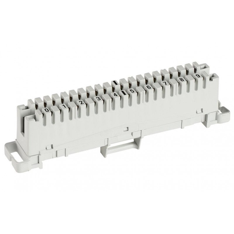 6089 1 102-06 KRONE Плинт размыкаемый LSA-PLUS  2/10 без цветового обозначения, маркировка 0...9 фото 8