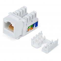 RC19 KJ-RJ45-Cat.5e-90-W Вставка Keystone Jack RJ-45, категория 5e, заделка тип 110, белая