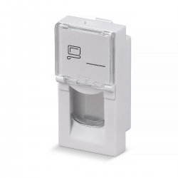 Cabeus FP-L-22,5-1M Вставка 45x22,5 (Mosaic) для 1 модуля формата Keystone Jack