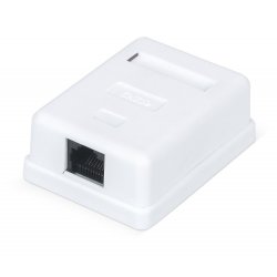RC19 CS-8P8C-C5e-1 Розетка компьютерная RJ-45, категория 5e, одинарная, внешняя, Dual IDC