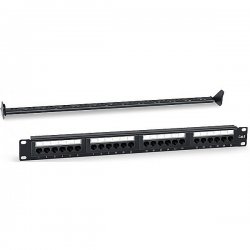 RC19 PPL-24-Cat.6-Dual Патч-панель 19, 1U,24 портов RJ-45, категория 6, Dual IDC