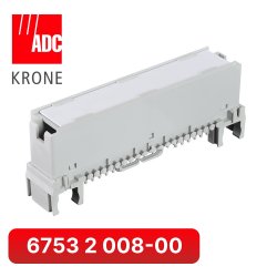 6753 2 008-00 KRONE Модульная рамка LSA-PROFIL 2/8 с табличкой