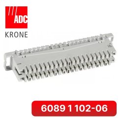 6089 1 102-06 KRONE Плинт размыкаемый LSA-PLUS 2/10 без цветового обозначения, маркировка 0...9