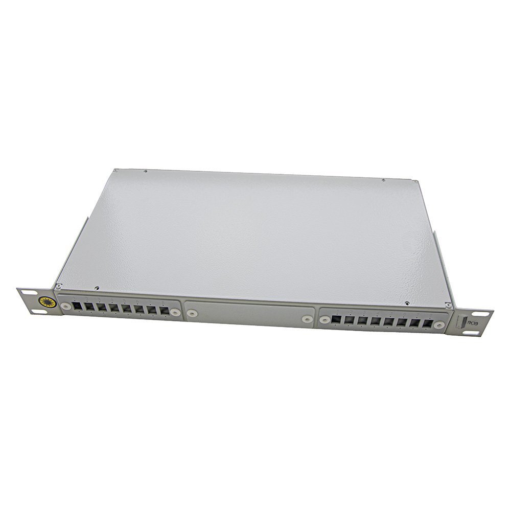 RC19 ШКОС-16-1U-19-SC/LC Кросс оптический стоечный | оптическая панель 19, 1U, 16 портов SC/DLC, сплайс-кассета с крышкой ( пигтейлы, адаптеры, КДЗС-опция)ШКОС-16-1U-19-SC/LC фото