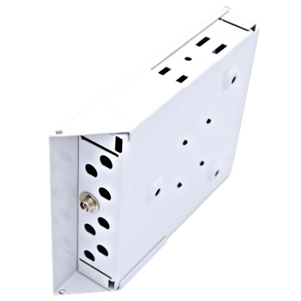 RC19  Кросс настенный | Кросс оптический настенный | 8 портов , ST/FC розеток, с держателем КДЗС ( пигтейлы, проходные адаптеры, КДЗС опционально ) фото 4