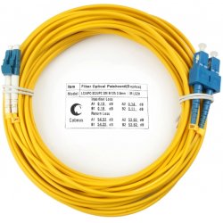 Cabeus FOP(d)-9-LC-SC-20m Шнур оптический duplex LC-SC 9/125 sm 20м LSZH