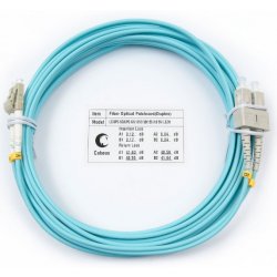 Cabeus FOP-50-LC-SC-7m Шнур оптический duplex LC-SC 50/125 mm OM3 7м LSZH