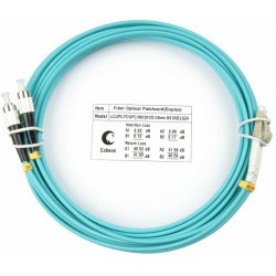 Cabeus FOP-50-LC-FC-2m Шнур оптический duplex LC-FC 50/125 mm OM3 2м LSZH