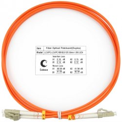 Cabeus FOP-62-LC-LC-1,5m Шнур оптический duplex LC-LC 62,5/125 mm 1,5м LSZH