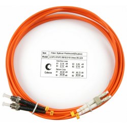 Cabeus FOP-62-LC-ST-3m Шнур оптический duplex LC-ST 62,5/125 mm 3м LSZH
