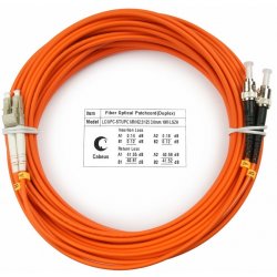 Cabeus FOP-62-LC-ST-10m Шнур оптический duplex LC-ST 62,5/125 mm 10м LSZH