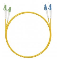 RC19 ШВО(d)-9-LC/APC-LC/UPC-2m Патч-корд оптический duplex LC/APC-LC/UPC 9/125 sm 2м LSZH