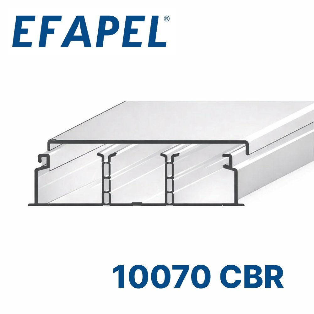 Миниканал 60х16 с 2-мя перегородками Efapel10070 CBR фото