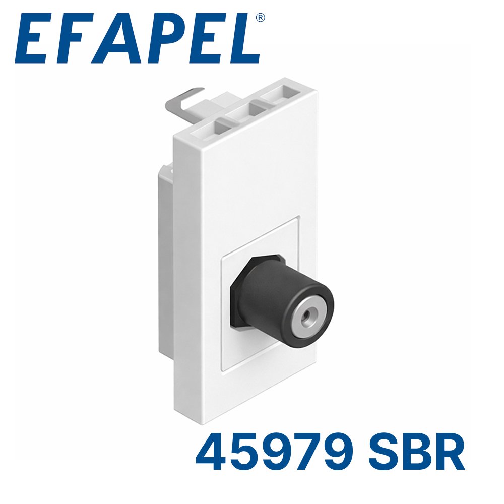 45979 SBR EFAPEL Адаптер с коаксиальным коннект. F-тип
