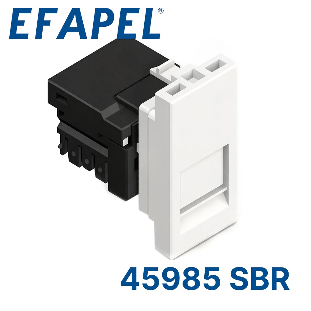 45985 SBR Адаптер с RJ-45 кат.5e FTP (22,5х45), белый