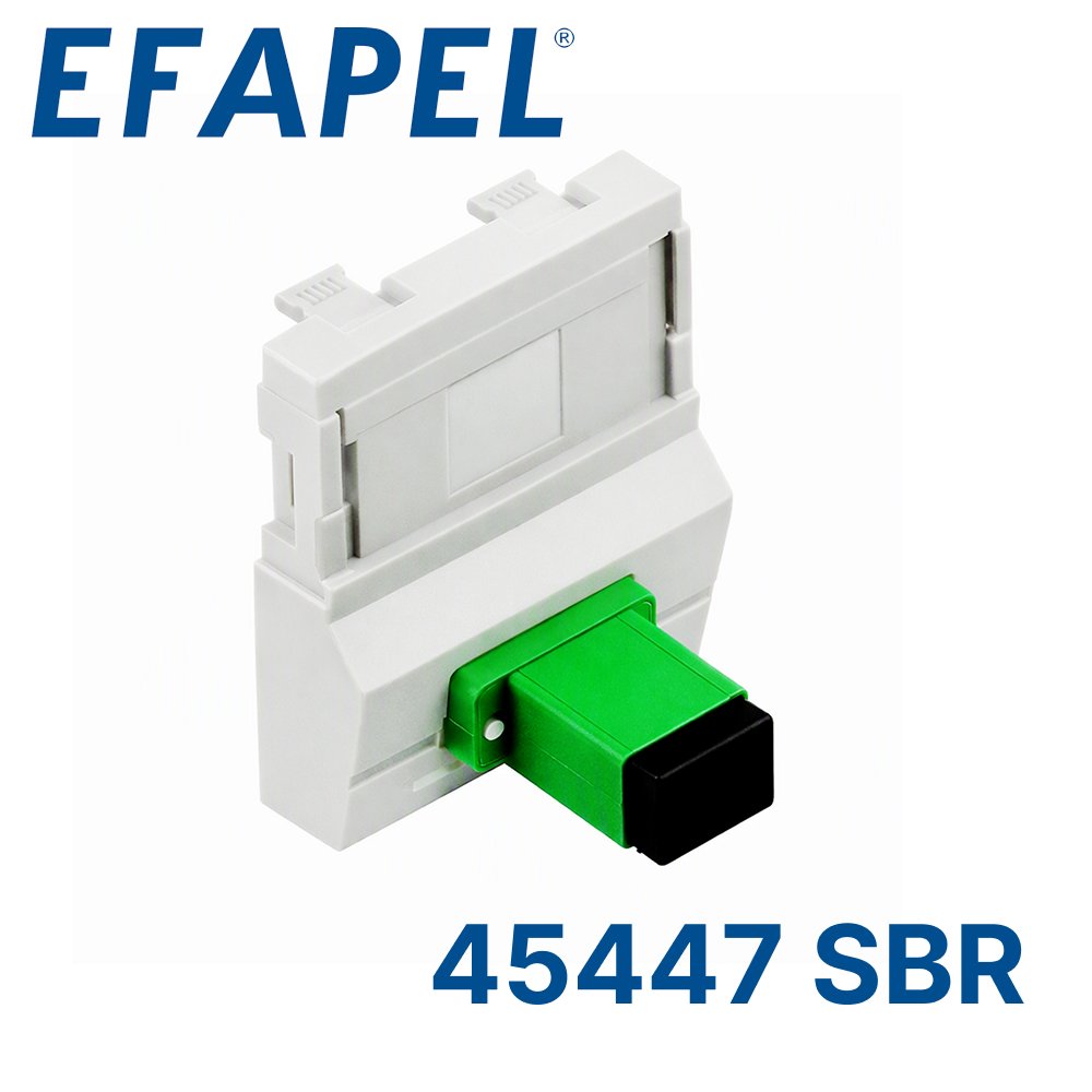 45447 SBR EFAPEL Модуль с разъемом для оптоволоконного коннектора типа SC