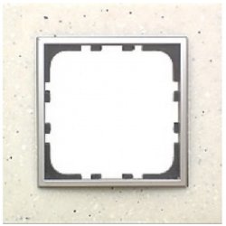 Рамка 1-постовая из декоративного камня (белый мрамор) LK60 Экопласт