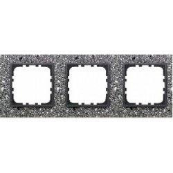 Рамка 3-постовая из декоративного камня (серый гранит) LK60 Экопласт