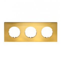 Рамка 3-постовая квадрат (золото) Vintage Экопласт-Quadro884316-1 фото