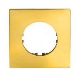 Рамка 1-постовая квадрат (золото) Vintage Экопласт-Quadro884116-1 фото