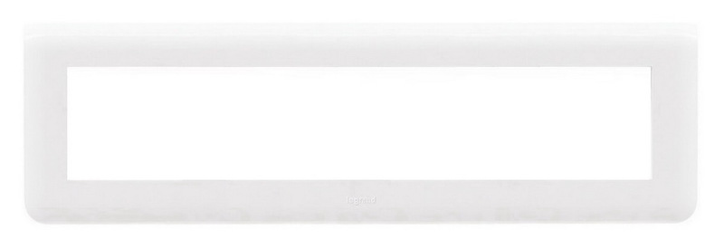 LEGRAND 78818 Декоративная рамка M45, 8М, горизонтальная установка, белая, Mosaic