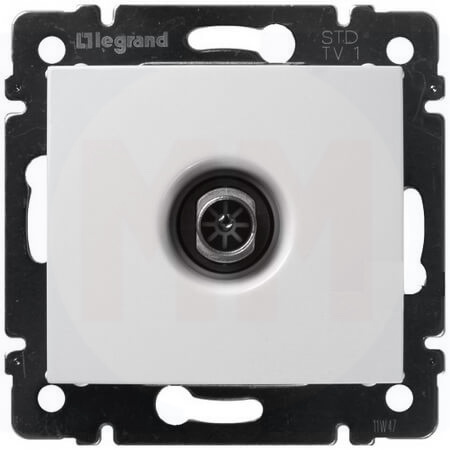 LEGRAND 774431 Модуль TV-розетки проходной, 14дБ, белый, Valena