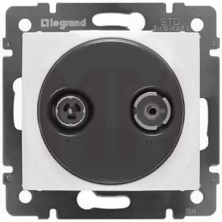 LEGRAND 774432 Модуль розетки TV-R, звезда, 1.5дБ, белый, Valena
