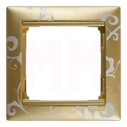 LEGRAND 770020 Рамка 1 пост, золото барокко, Valena