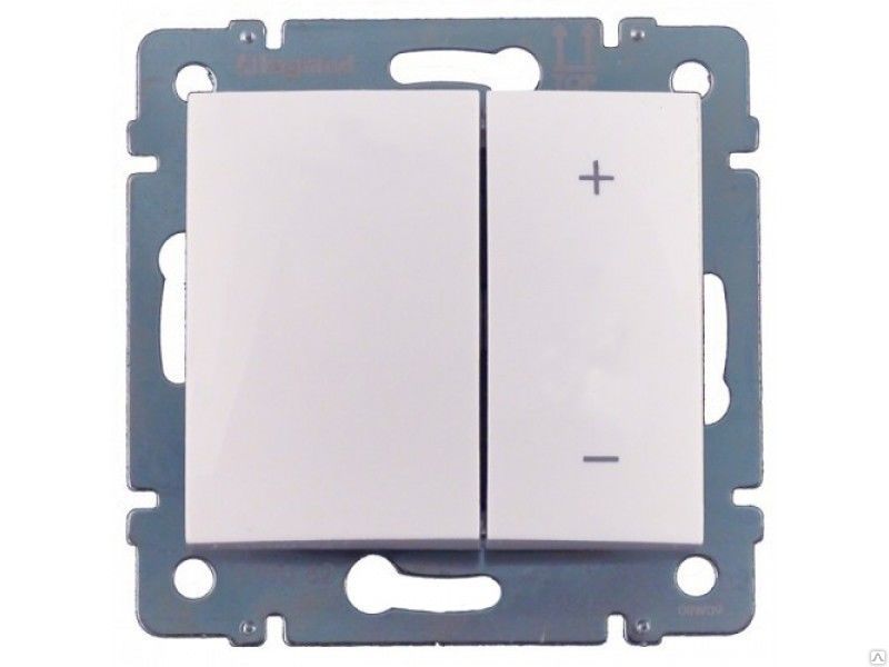 LEGRAND 770062 Светорегулятор кнопочный 50Гц, 40-400Вт, белый, Valena