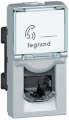 LEGRAND 79462 Модуль розетки компьютерной RJ-45, кат. 6, FTP, 1М, алюминиевая, Mosaic