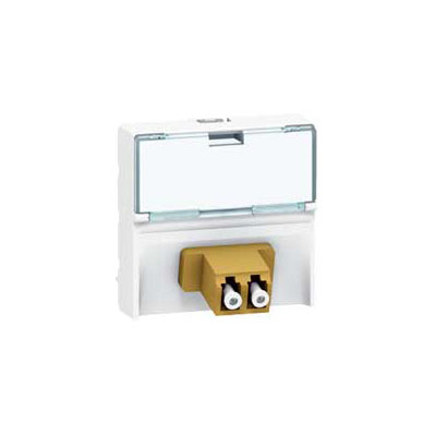 LEGRAND 78618 Модуль розетки волоконно-оптической 2хLC, с линейным подключением, Mosaic