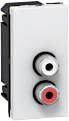 LEGRAND 78753 Модуль розетки 2RCA, Mosaic