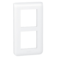 LEGRAND 78854 Декоративная рамка M45, 2Х2М, вертикальная, белая, Mosaic Rеnovation