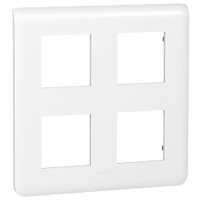 LEGRAND 78838 Декоративная рамка M45, 2Х2Х2М, белая, Mosaic