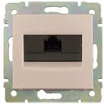 LEGRAND 774142 Модуль розетки информационной 1хRJ45, Кат.6, без захватов, UTP, слоновая кость, Valena