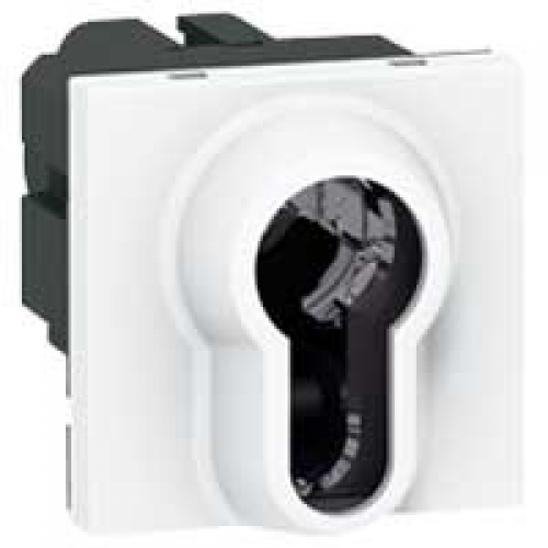 LEGRAND 77075 Выключатель кнопочный 3-х позиционный с ключом, 2М, евроцилиндр, Mosaic