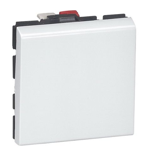 LEGRAND 77041 Выключатель кнопочный перекидной, 2М, 6А, белый, Mosaic