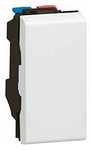 LEGRAND 78714 Выключатель кнопочный антибактериальный, 1М, 6А, белый, Mosaic