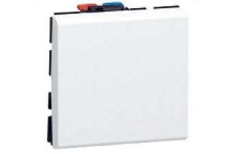 LEGRAND 78715 Выключатель кнопочный антибактериальный, 2М, 6А, белый, Mosaic