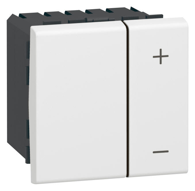 LEGRAND 078407 Светорегулятор ECO, 2 модуля, без нейтрали, 2-проводной, 400 Вт, цвет белый, Mosaic