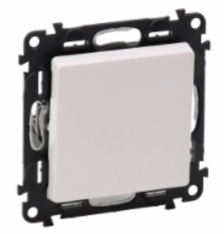 LEGRAND 752407 Модуль промежуточного переключателя, винтовые зажимы, с лицевой панелью, 10АХ, 250В, белый, Valena Life